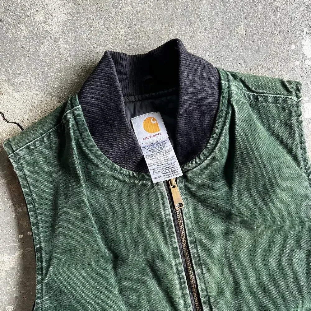 Carhartt V02 SPC green work wear vest - Picture 2 of 7